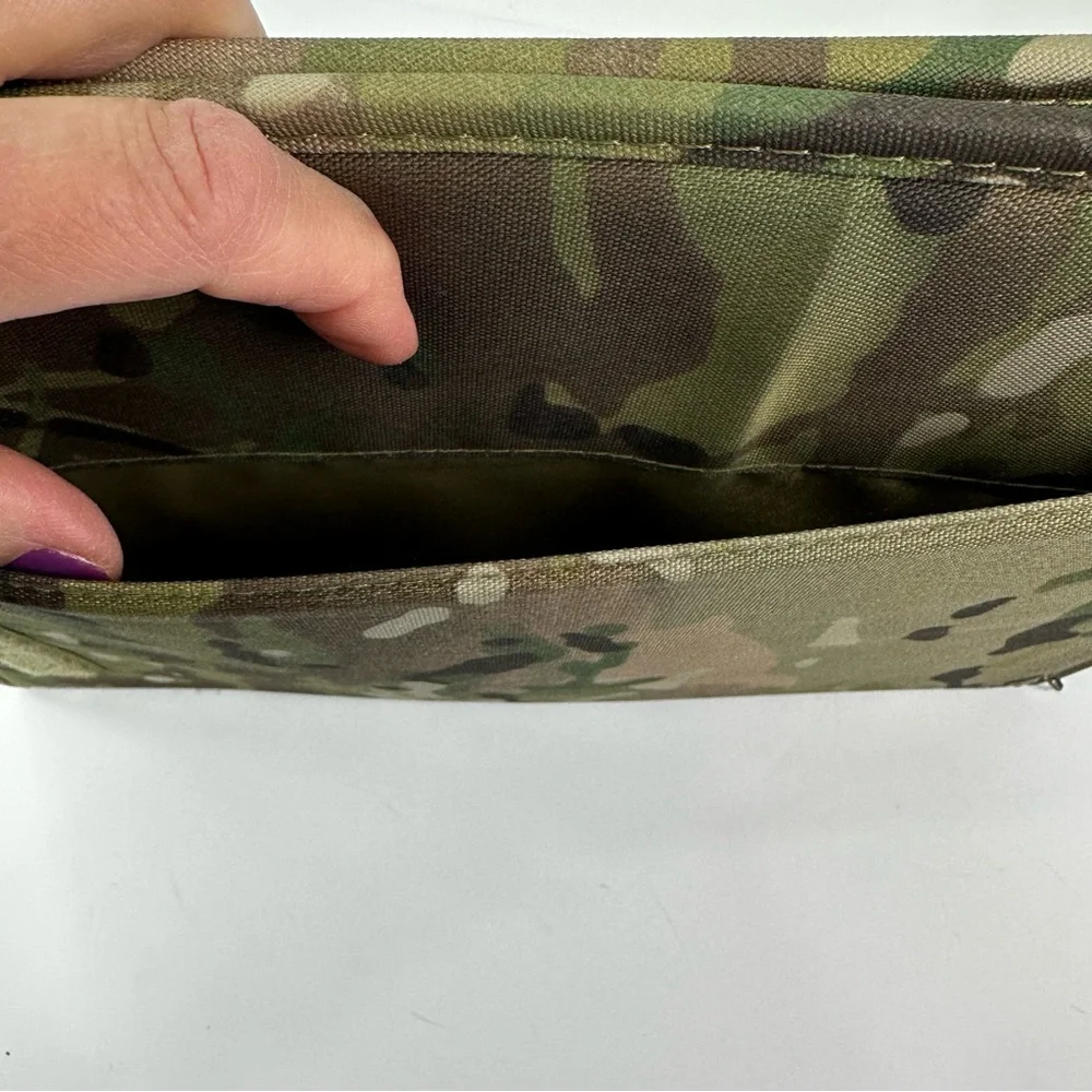 Mercury Tactical Gear Zippered Multi Camo Padfolio Binder Card Slots, Name Strip